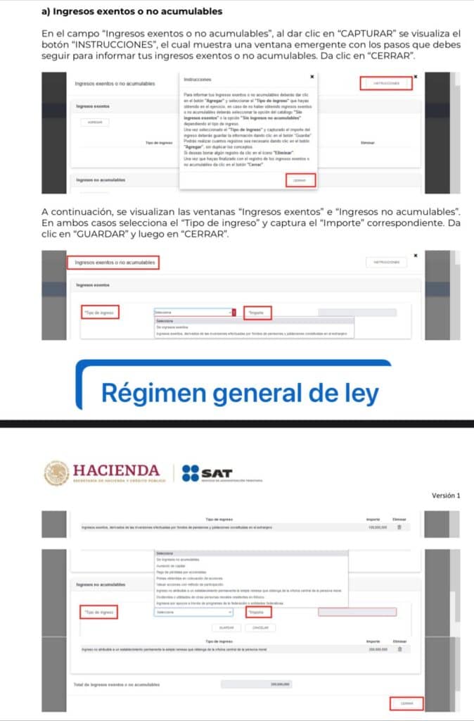 La importancia de incluir los ingresos exentos o no acumulables en la